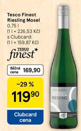 Tesco Finest Riesling Mosel, 0,75 l