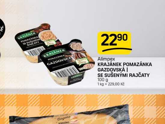 KRAJÁNEK POMAZÁNKA GAZDOVSKÁ | SE SUŠENÝMI RAJČATY 100 g