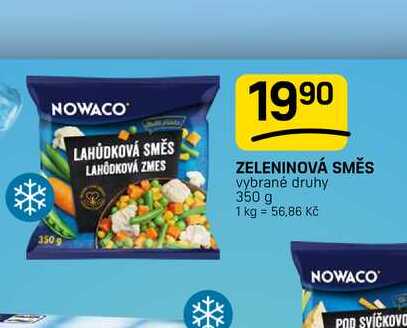 ZELENINOVÁ SMĚS vybrané druhy 350 g 