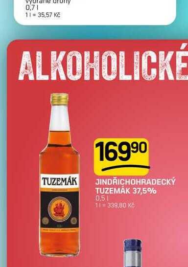JINDŘICHOHRADECKÝ TUZEMÁK 37,5% 0.5l