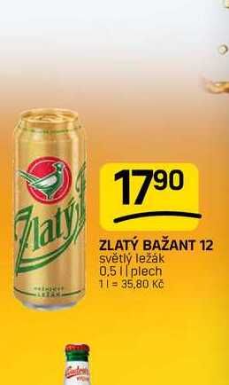 ZLATÝ BAŽANT 12 světlý ležák 0,5 | plech