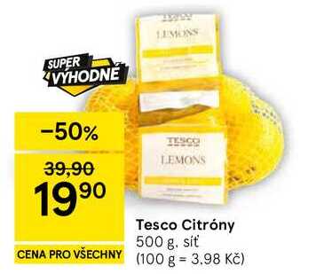 Tesco Citróny, 500 g