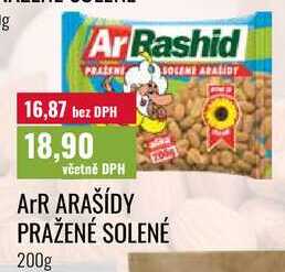 ArR ARAŠÍDY PRAŽENÉ SOLENÉ 200g