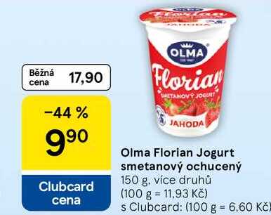 Olma Florian Jogurt smetanový ochucený, 150 g