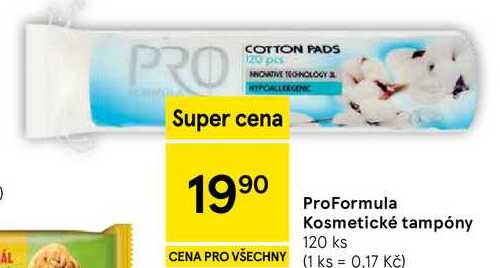 ProFormula Kosmetické tampóny, 120 ks
