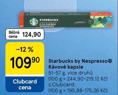 Starbucks by NespressoⓇ Kávové kapsle, 51-57 g