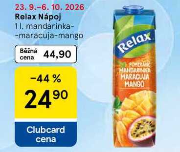 Relax Nápoj mandarinka-maracuja-mango, 1 l