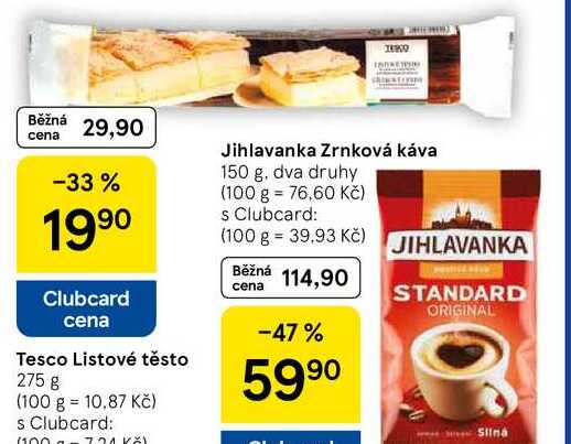 Tesco listové těsto, 275 g