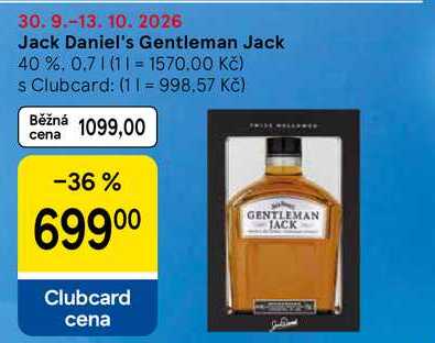 Jack Daniel's Gentleman Jack 40%, 0.7 l