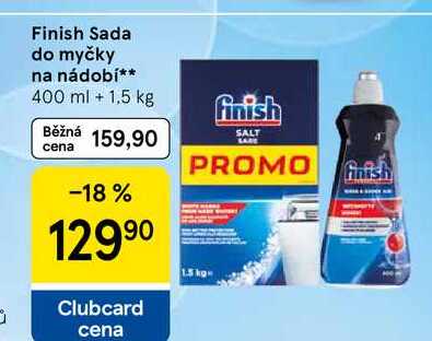 Finish Sada do myčky na nádobí, 400 ml + 1,5 kg  
