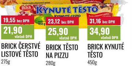 BRICK KYNUTÉ TĚSTO 450g