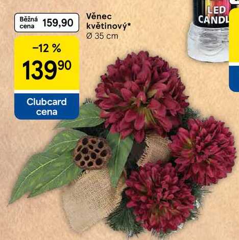 Věnec květinový, Ø 35 cm  