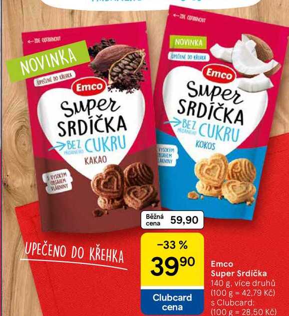 Emco Super Srdíčka, 140 g, více druhů