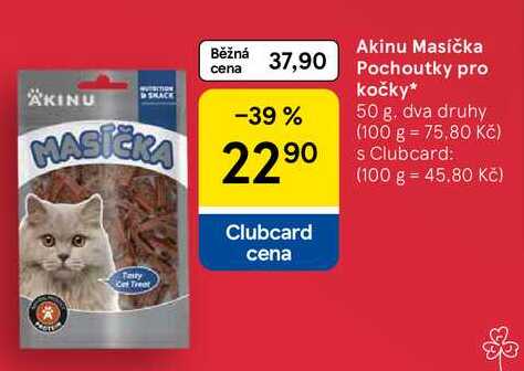 Akinu Masička Pochoutky pro kočky, 50 g