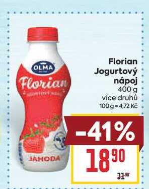 Florian Jogurtový nápoj 400 g  v akci