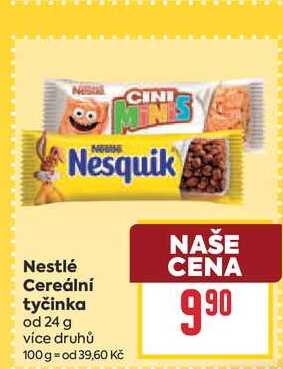 Nestlé Cereální tyčinka od 24 g