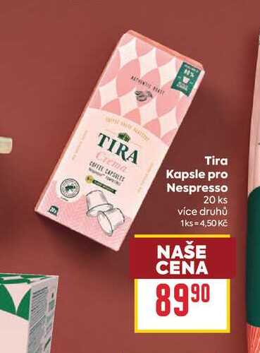 Tira Kapsle pro Nespresso 20 ks