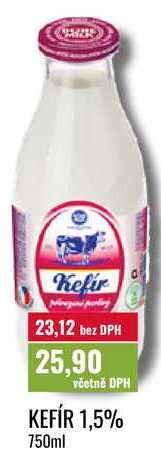 KEFÍR 1,5% 750ml 