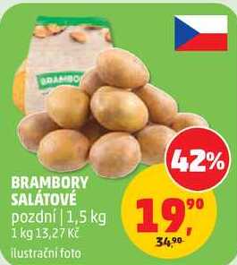 BRAMBO BRAMBORY SALÁTOVÉ pozdní, 1,5 kg