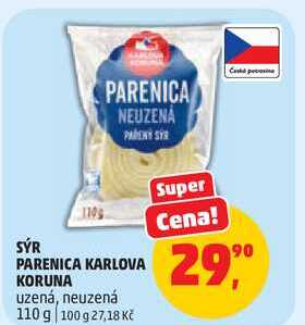 SÝR PARENICA KARLOVA KORUNA uzená, 110 g