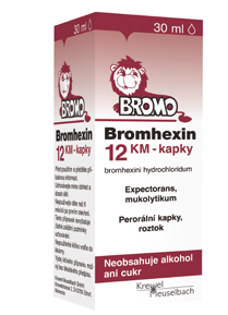 Bromhexin KM 12 mg/ml perorální kapky