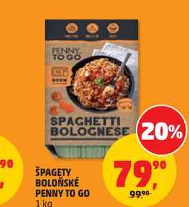 ŠPAGETY BOLOŇSKÉ PENNY TO GO, 1 kg