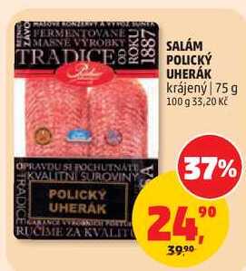 SALÁM POLICKÝ UHERÁK krájený, 75 g  