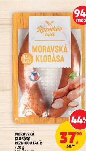MORAVSKÁ KLOBÁSA ŘEZNÍKŮV TALÍŘ, 320 g