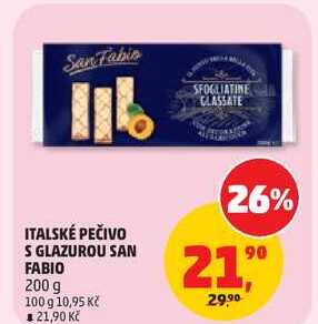 ITALSKÉ PEČIVO S GLAZUROU SAN FABIO, 200 g