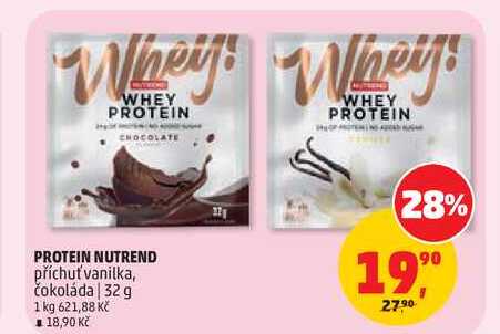 PROTEIN NUTREND příchuť vanilka, čokoláda, 32 g