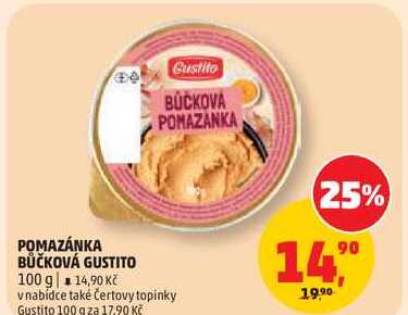 POMAZÁNKA BŮČKOVÁ GUSTITO, 100 g