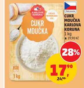 CUKR MOUČKA KARLOVA KORUNA, 1 kg 