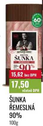 ŠUNKA ŘEMESLNÁ 90% 100g