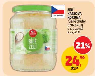 ZELÍ KARLOVA KORUNA různé druhy, 670/340 g