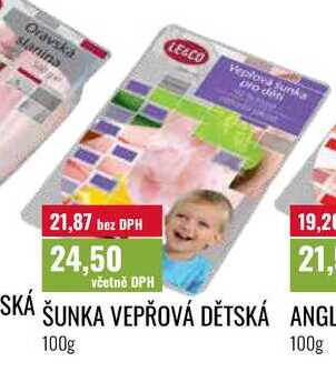 ŠUNKA VEPŘOVÁ DĚTSKÁ 100g