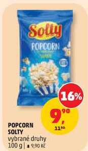 POPCORN SOLTY vybrané druhy, 100 g  