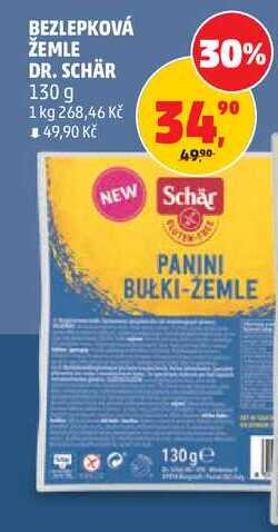 BEZLEPKOVÁ ŽEMLE DR. SCHÄR, 130 g