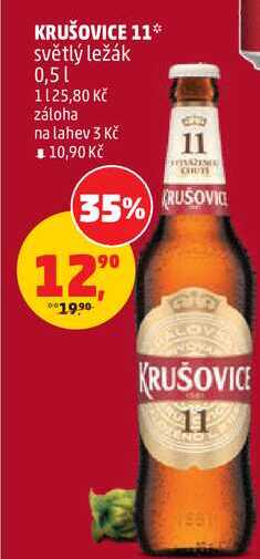 KRUŠOVICE 11 světlý ležák, 0,5 l