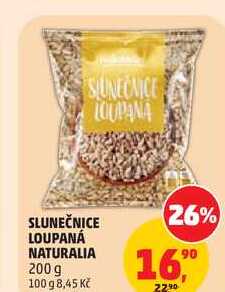 SLUNEČNICE LOUPANÁ NATURALIA, 200 g