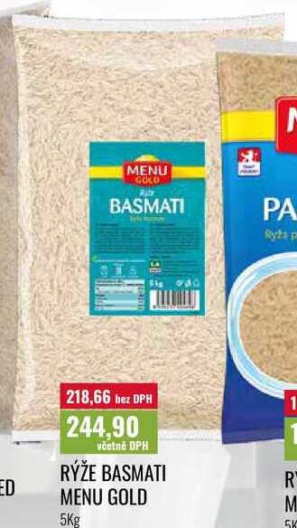 RÝŽE BASMATI MENU GOLD 5Kg 