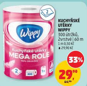 KUCHYŇSKÉ UTĚRKY WIPPY, 300 útržků, 2vrstvé