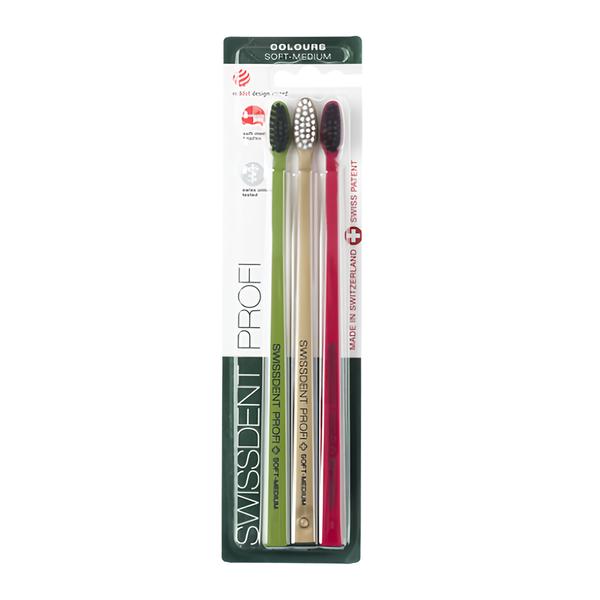 Swissdent Profi Zubní kartáčky Colours Soft-Medium
