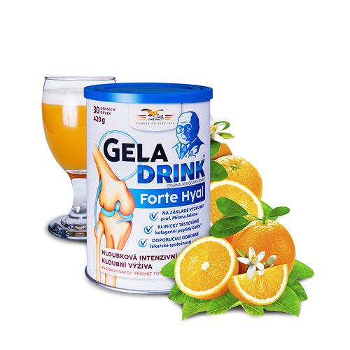 Geladrink Forte Hyal práškový nápoj pomeranč 420g