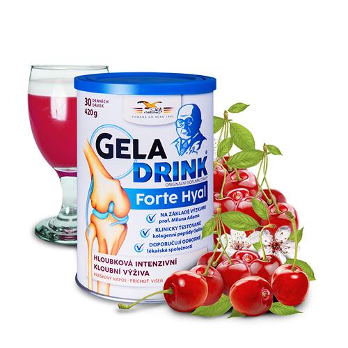 Geladrink Forte Hyal višeň práškový nápoj 420 g