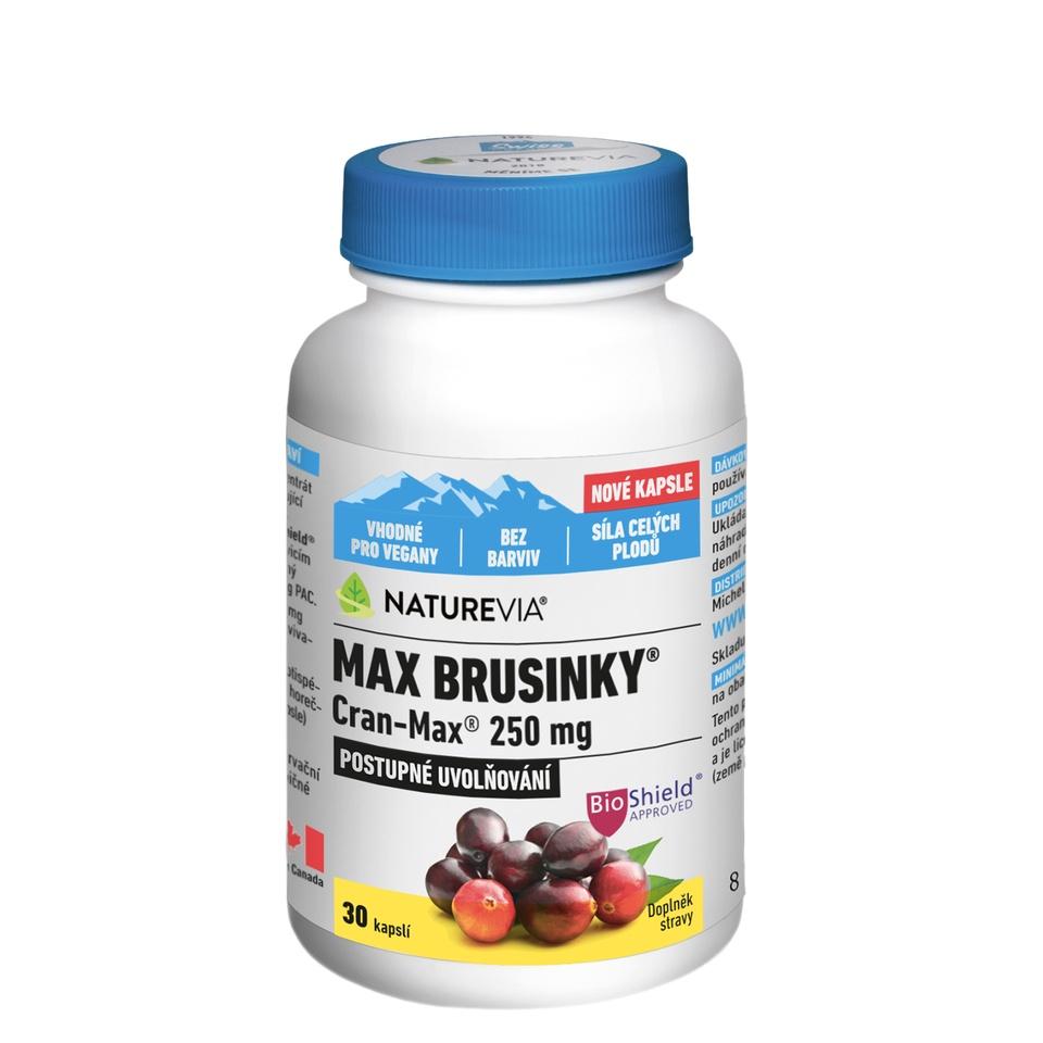 Naturevia Max Brusinky Cran-max 30 kapslí