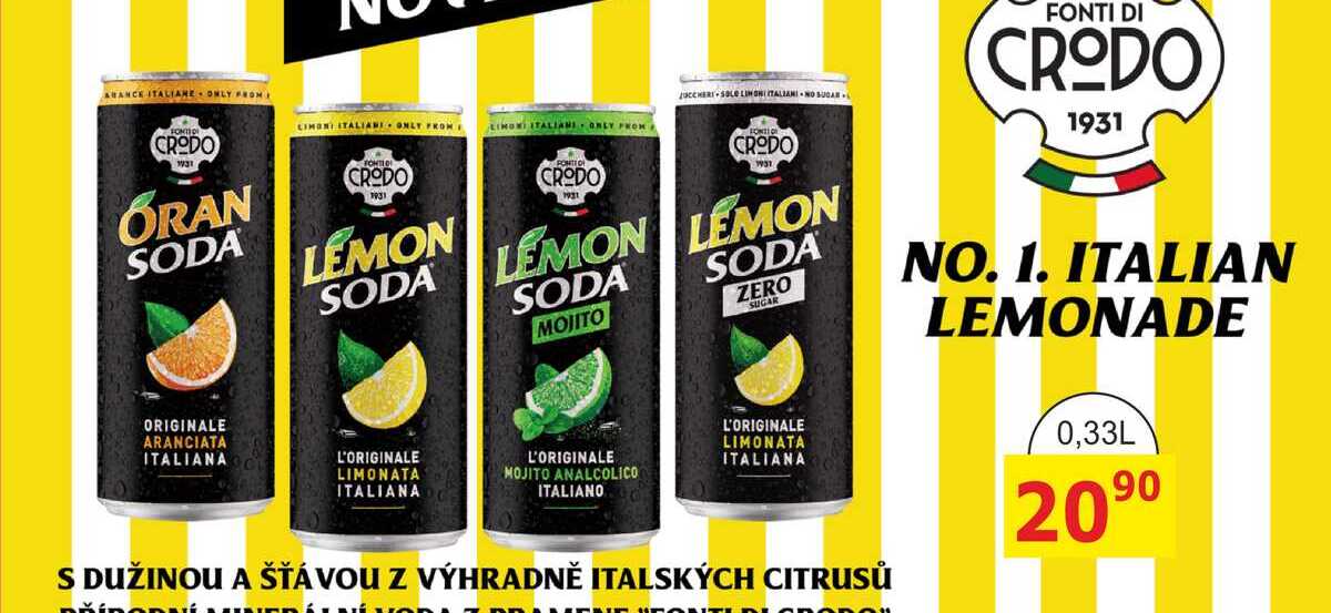 CRODO limonáda 0,33l plech