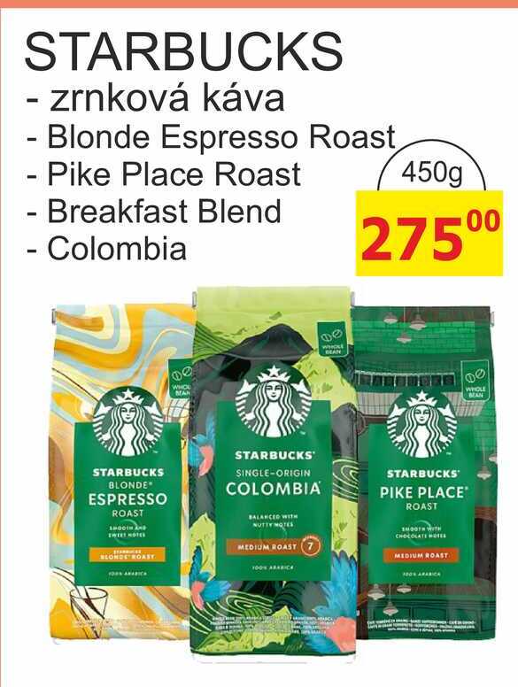 STARBUCKS - zrnková káva 450g
