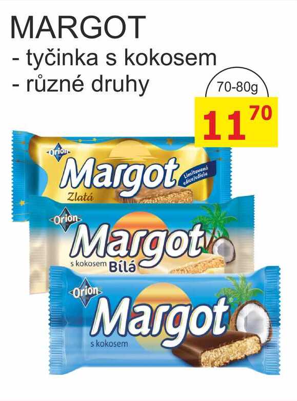 ORION Margot 80g, vybrané druhy