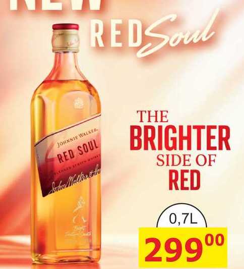 JOHNNIE WALKER RED SOUL 0,7L