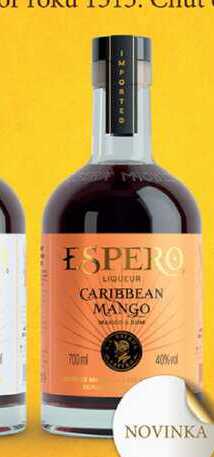 ESPERO LIQUEUR CARIBBEAN MANGO 700ml 40% 